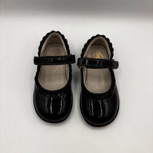 See Kai Run Girls‎ Shoes Mary Jane Toddler Patent Hook Loop Strap Black Size 10